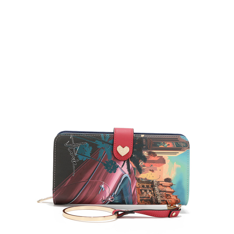 NL SIGNATURE FOLDING WALLET WITH STRAP (<tc><tc>Hollywood Drive</tc></tc>)