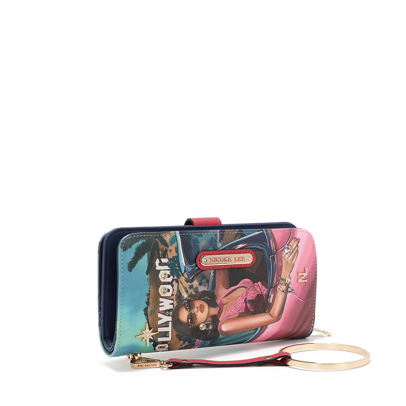 NL SIGNATURE FOLDING WALLET WITH STRAP (<tc><tc>Hollywood Drive</tc></tc>)
