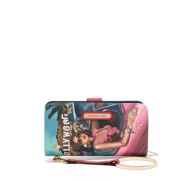 NL SIGNATURE FOLDING WALLET WITH STRAP (<tc><tc>Hollywood Drive</tc></tc>)