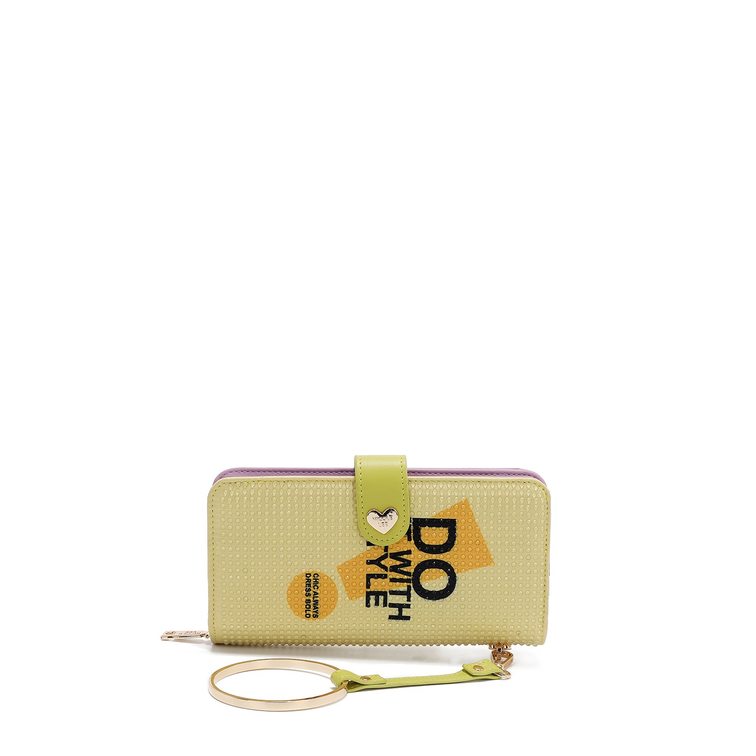 CARTERA PLEGABLE CON LA FIRMA DE NL CON CORREA (NAIL POLISH)