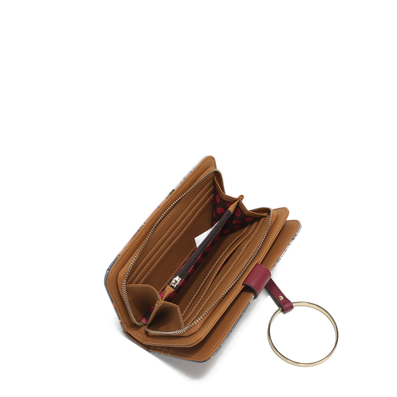 Fashion printed portfolio with zipper