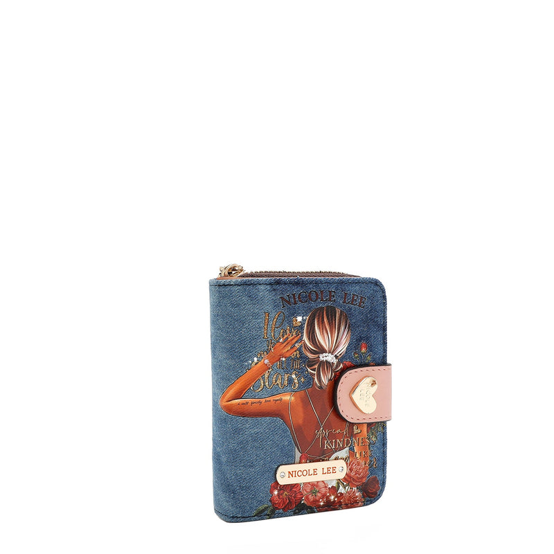 DENIM HEART FOLDABLE WALLET (<tc><tc>Ladies Night Out</tc></tc>)