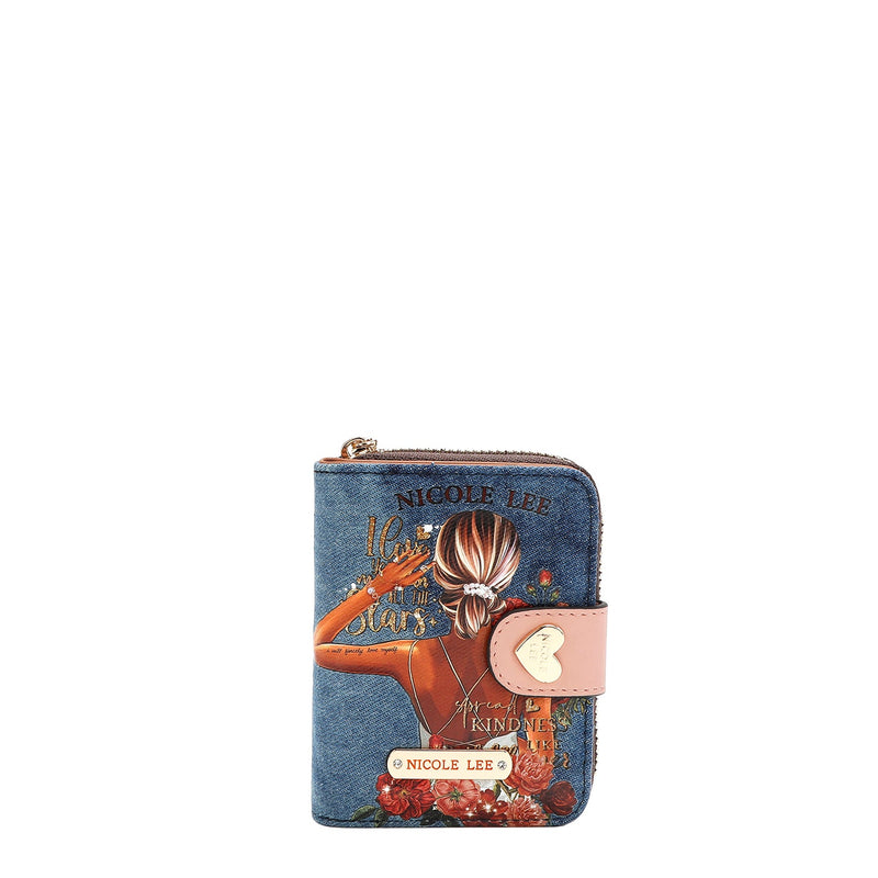 DENIM HEART FOLDABLE WALLET (<tc><tc>Ladies Night Out</tc></tc>)