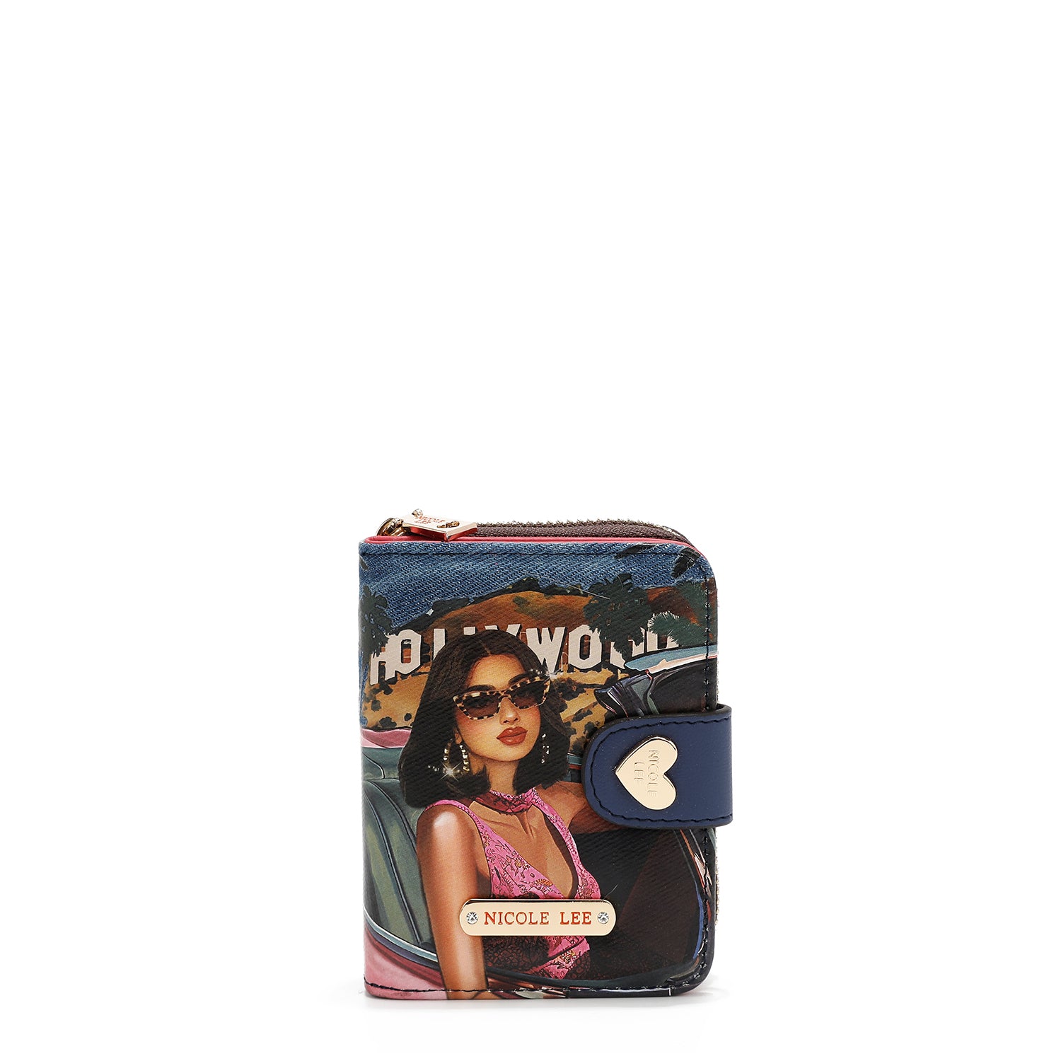 PORTAFOGLIO PIEGHEVOLE CUORE DENIM (<tc><tc>Hollywood Drive</tc></tc>)