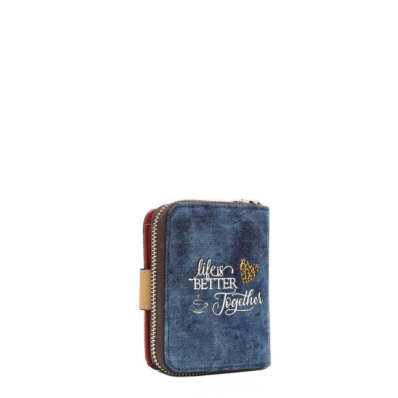 DENIM HEART FOLDABLE WALLET (<tc><tc>Ladies Night Out</tc></tc>)