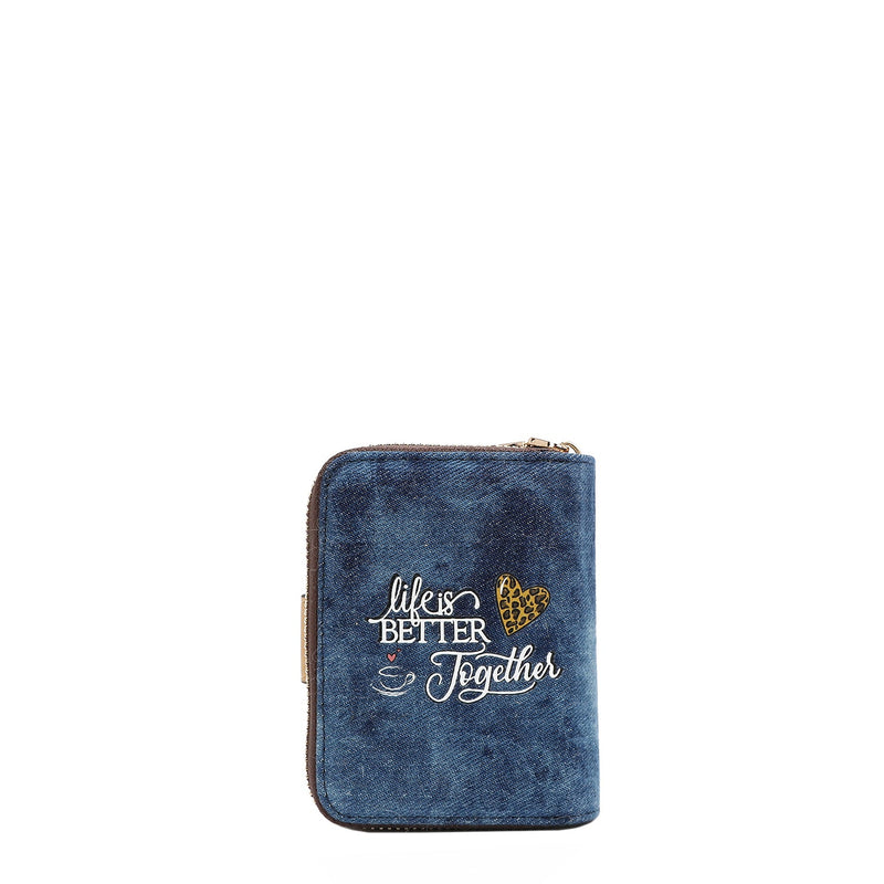 DENIM HEART FOLDABLE WALLET (<tc><tc>Ladies Night Out</tc></tc>)