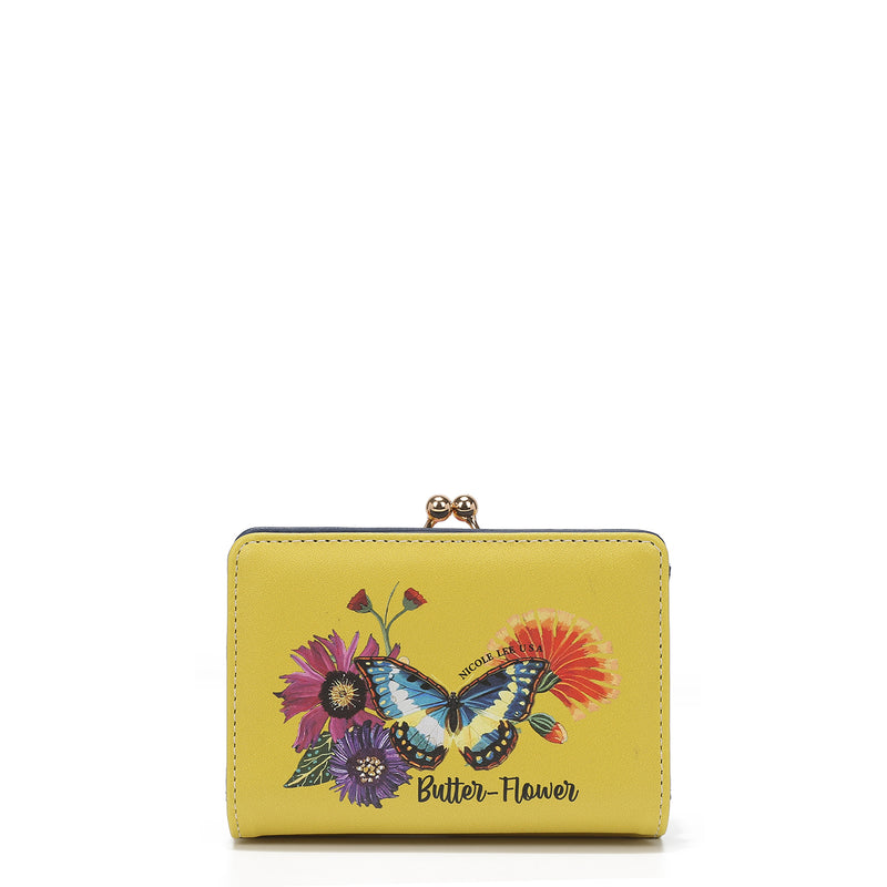 Triple fashion compact portfolio with RFID block