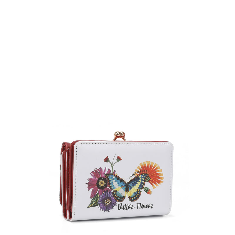Triple fashion compact portfolio with RFID block