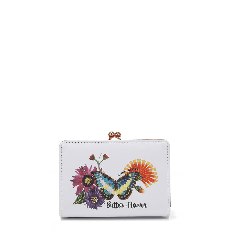Triple fashion compact portfolio with RFID block