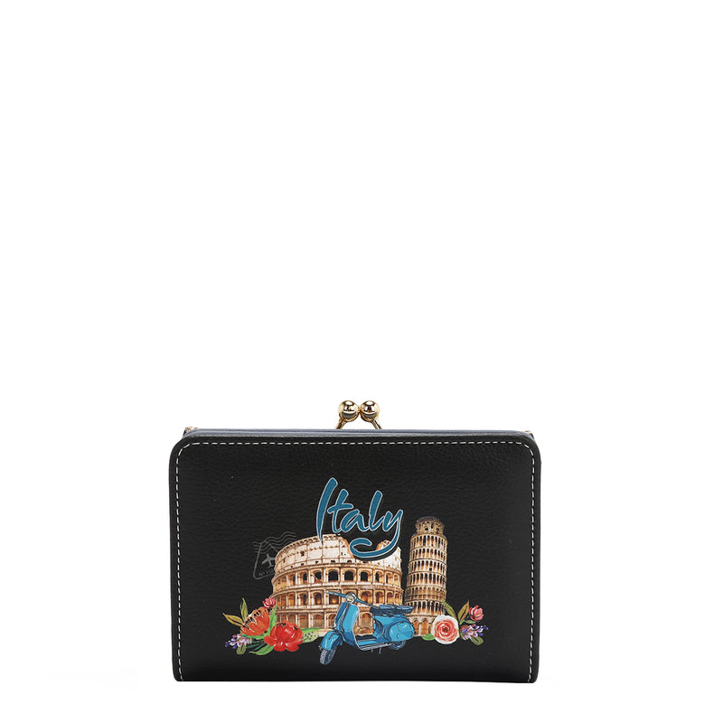 AGUSTINA TRIFOLD WALLET (<tc>MARTHA TRAVELS ITALY</tc>)