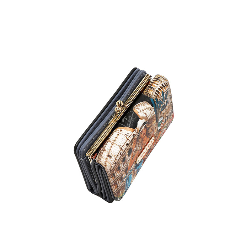 AGUSTINA TRIFOLD WALLET (<tc>MARTHA TRAVELS ITALY</tc>)