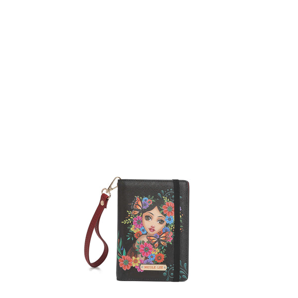 PASSPORT HOLDER WALLET WITH BRACELET <tc>ALMA DE COLORES</tc>