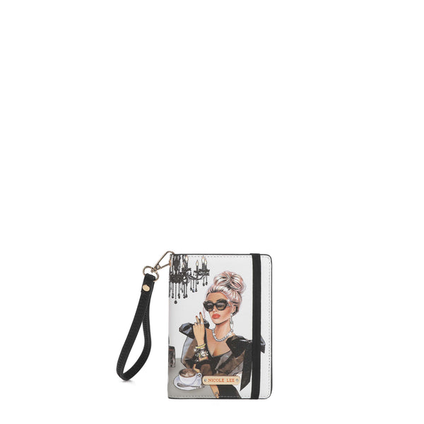PASSPORT HOLDER WALLET WITH BRACELET <tc><tc>Lady in black</tc></tc>