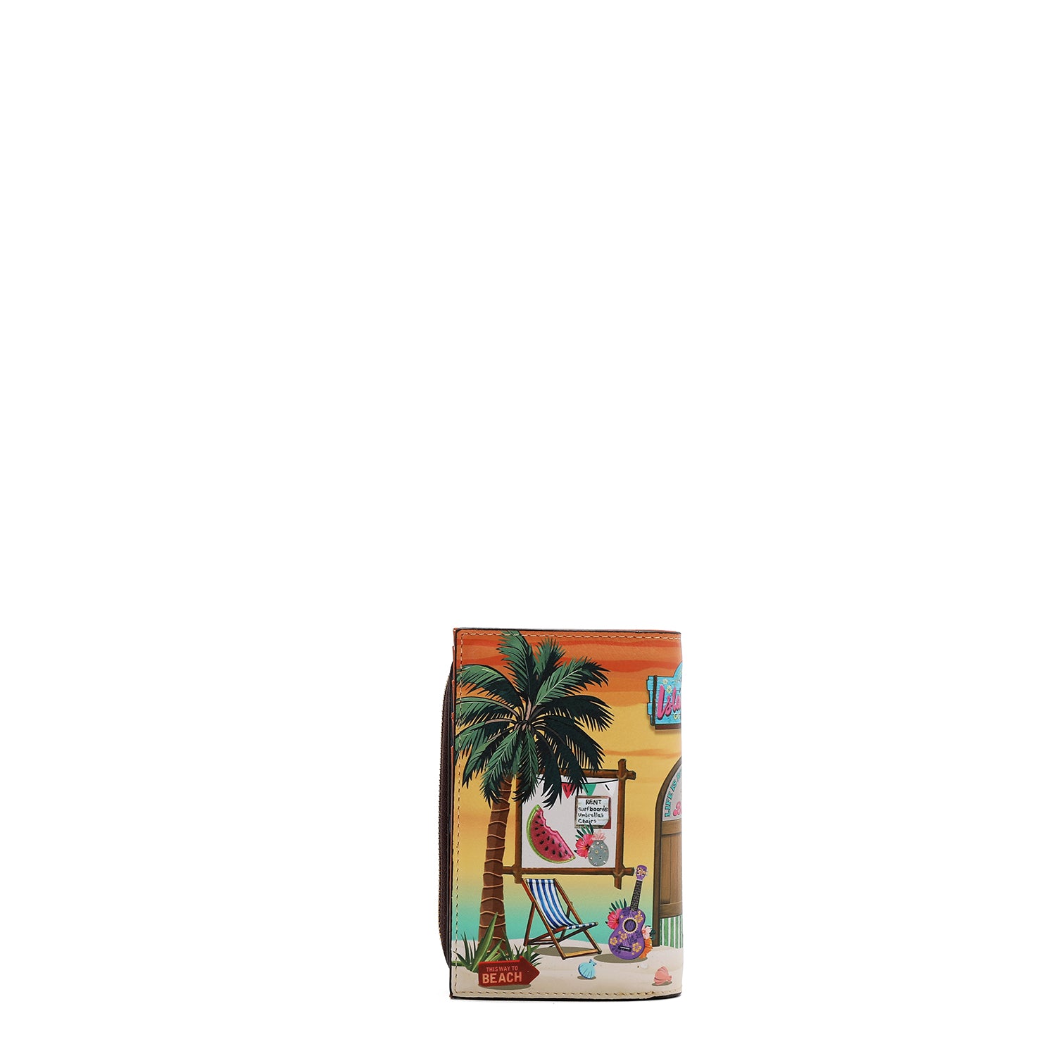 CARTERA PLEGABLE CON CREMALLERA CENTRAL (SUN & SAND)