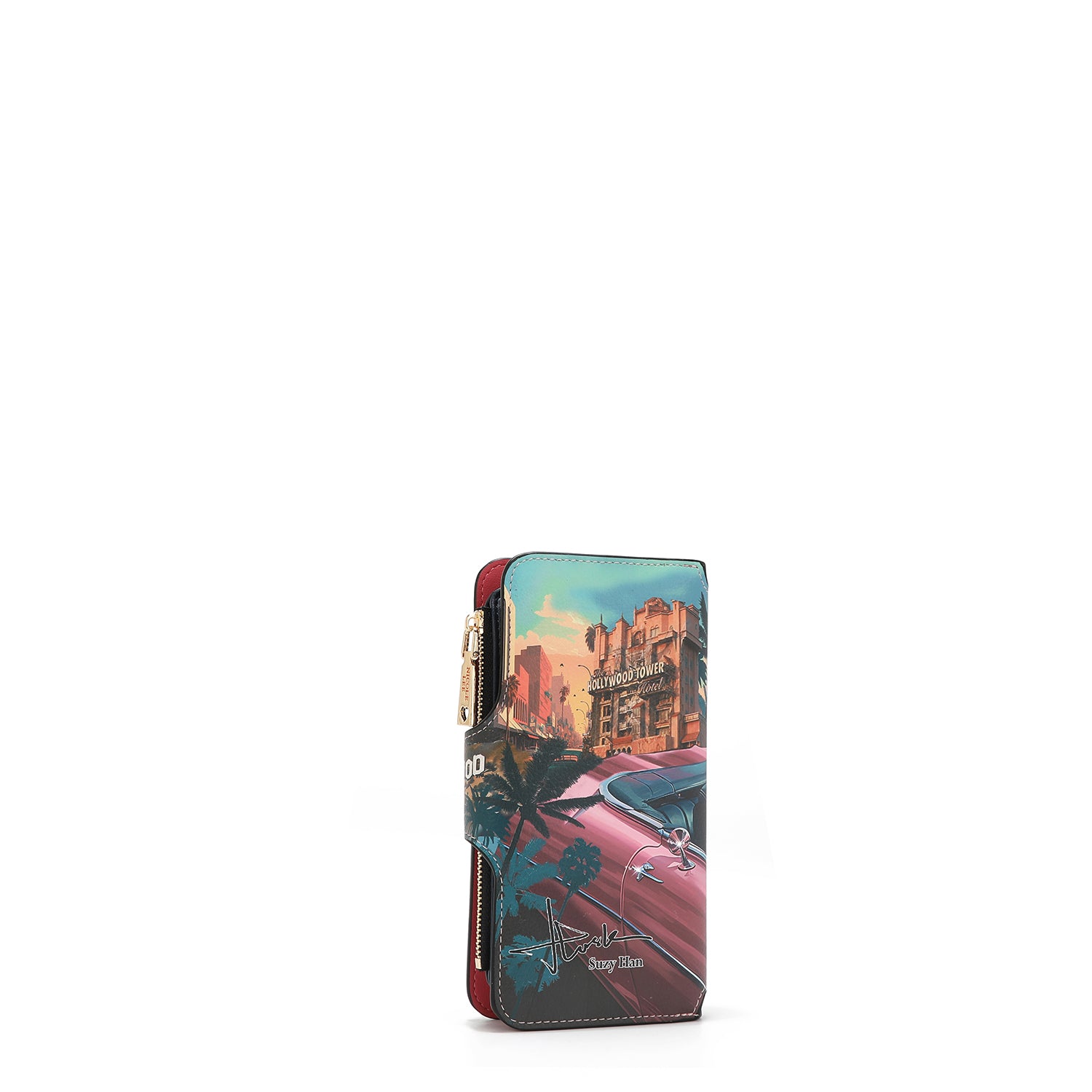 GESCHICHTETE KLAPPBRIEFTASCHE (<tc><tc>Hollywood Drive</tc></tc>)