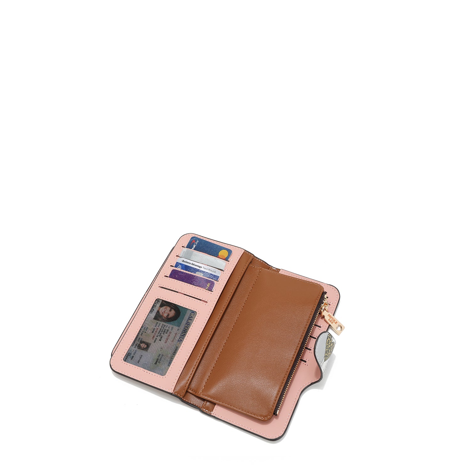 GESCHICHTETE KLAPPBRIEFTASCHE (<tc><tc>Hollywood Drive</tc></tc>)