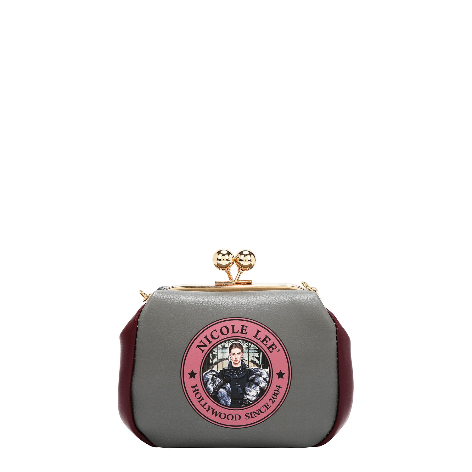 MINI BOLSO CRUZADO CON CIERRE KISS LOCK (MODA SNOWFLAKE)