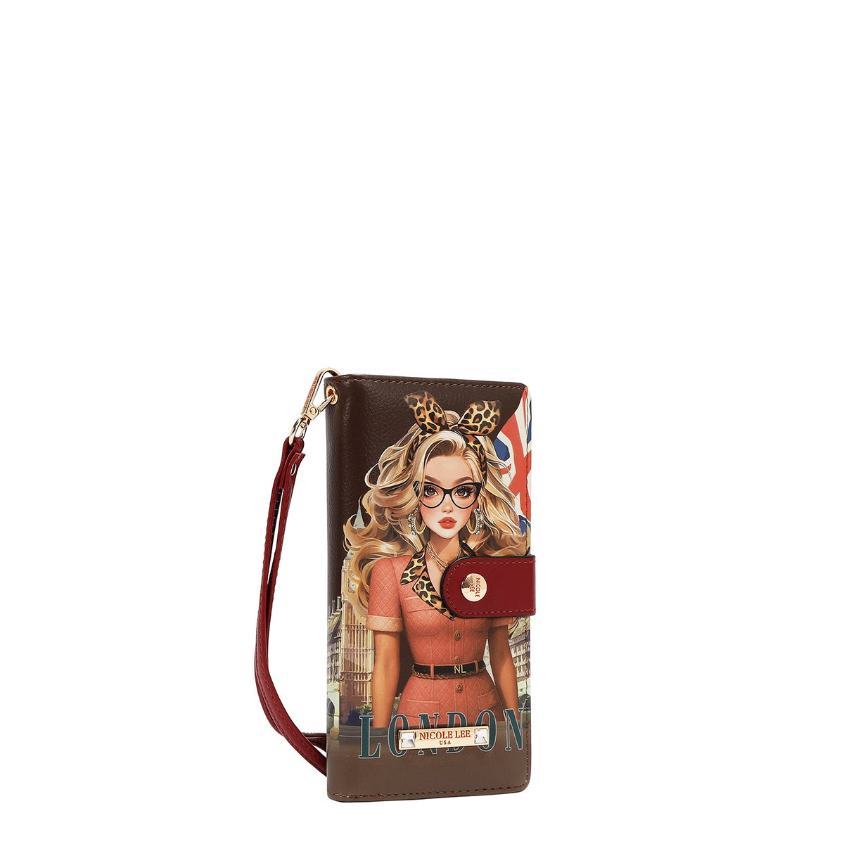 ORGANIZADOR DE CARTERA DE PULSERA (LONDON EYE-MARRON)