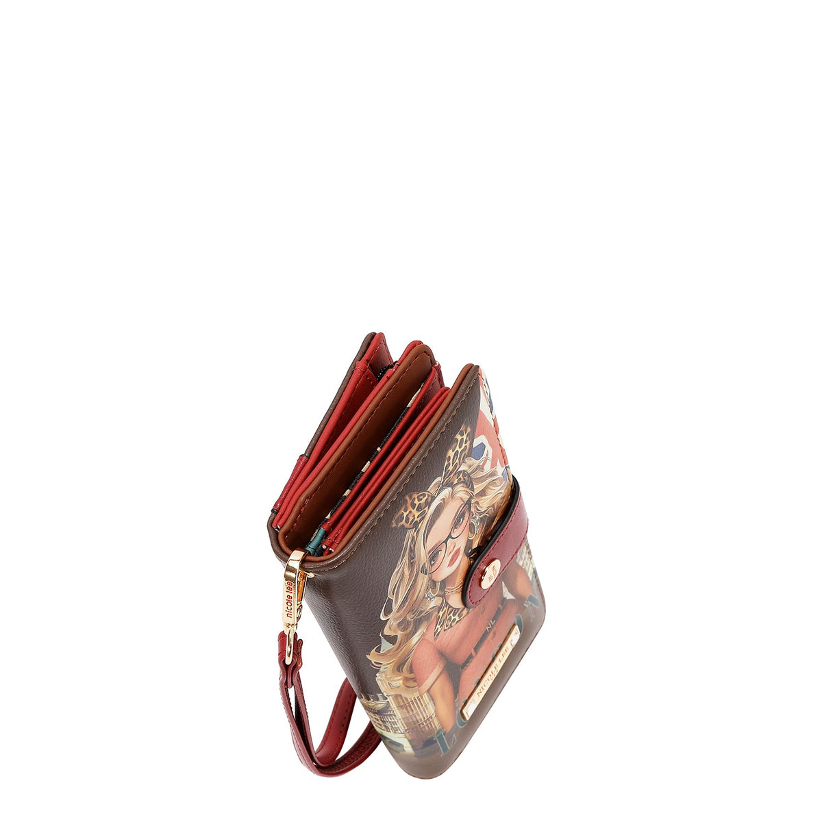 ORGANIZADOR DE CARTERA DE PULSERA (LONDON EYE-MARRON)