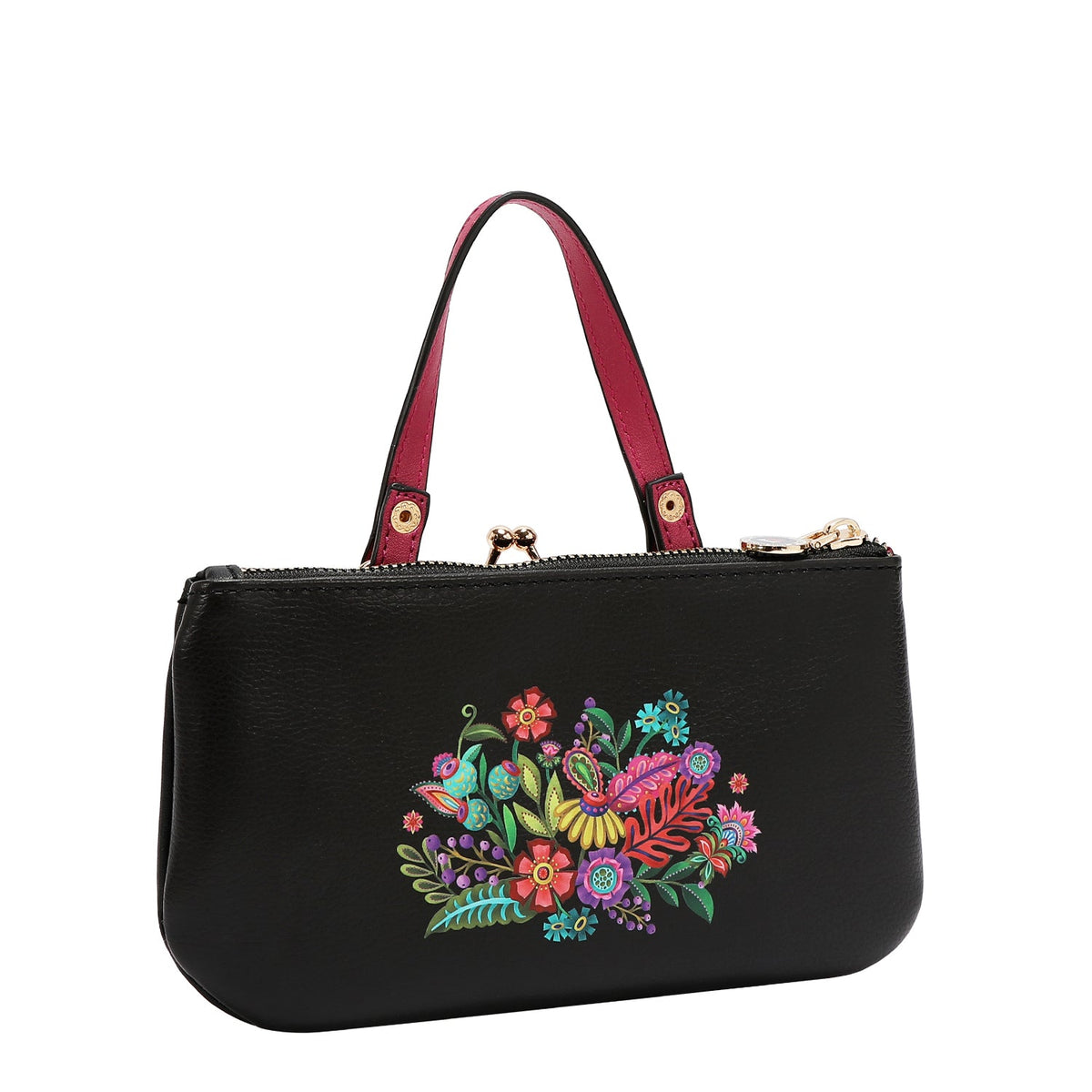 BOLSO MEDIANO CON MARCO Y ASA SUPERIOR (KEEP DREAMING)
