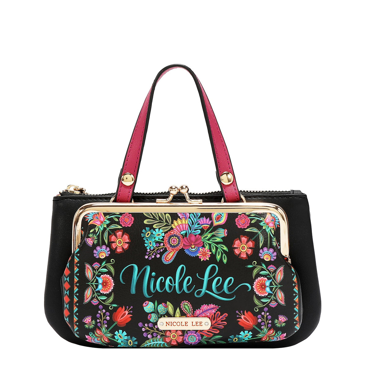 BOLSO MEDIANO CON MARCO Y ASA SUPERIOR (KEEP DREAMING)
