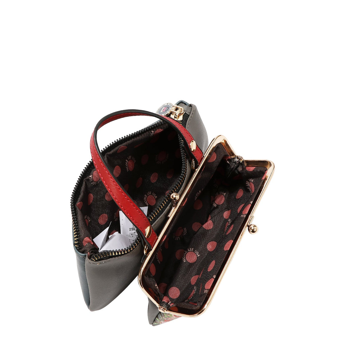 BOLSO MEDIANO CON MARCO Y ASA SUPERIOR (KEEP DREAMING)