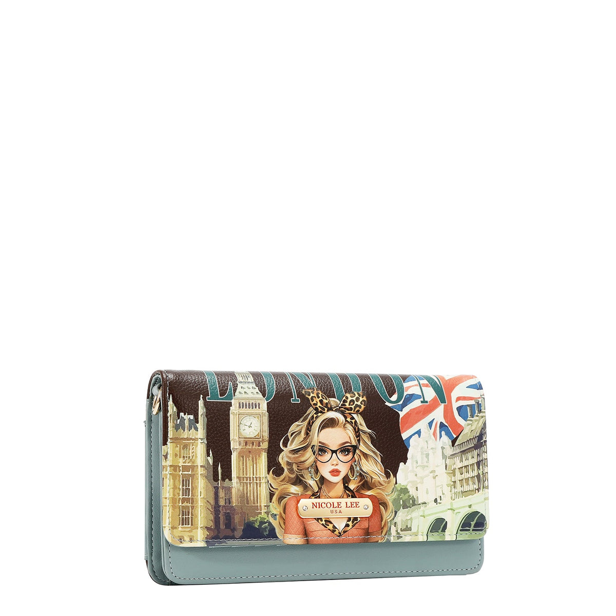 CARTERA/BANDOLERA PARA MOVIL (LONDON EYE-MARRON)