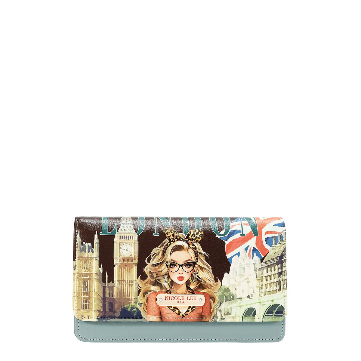 CARTERA/BANDOLERA PARA MOVIL (LONDON EYE-MARRON)