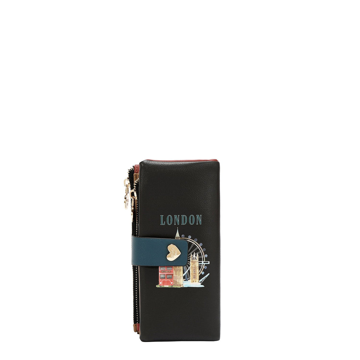CARTERA CON CIERRE DE BROCHE (LONDON EYE-NEGRO)