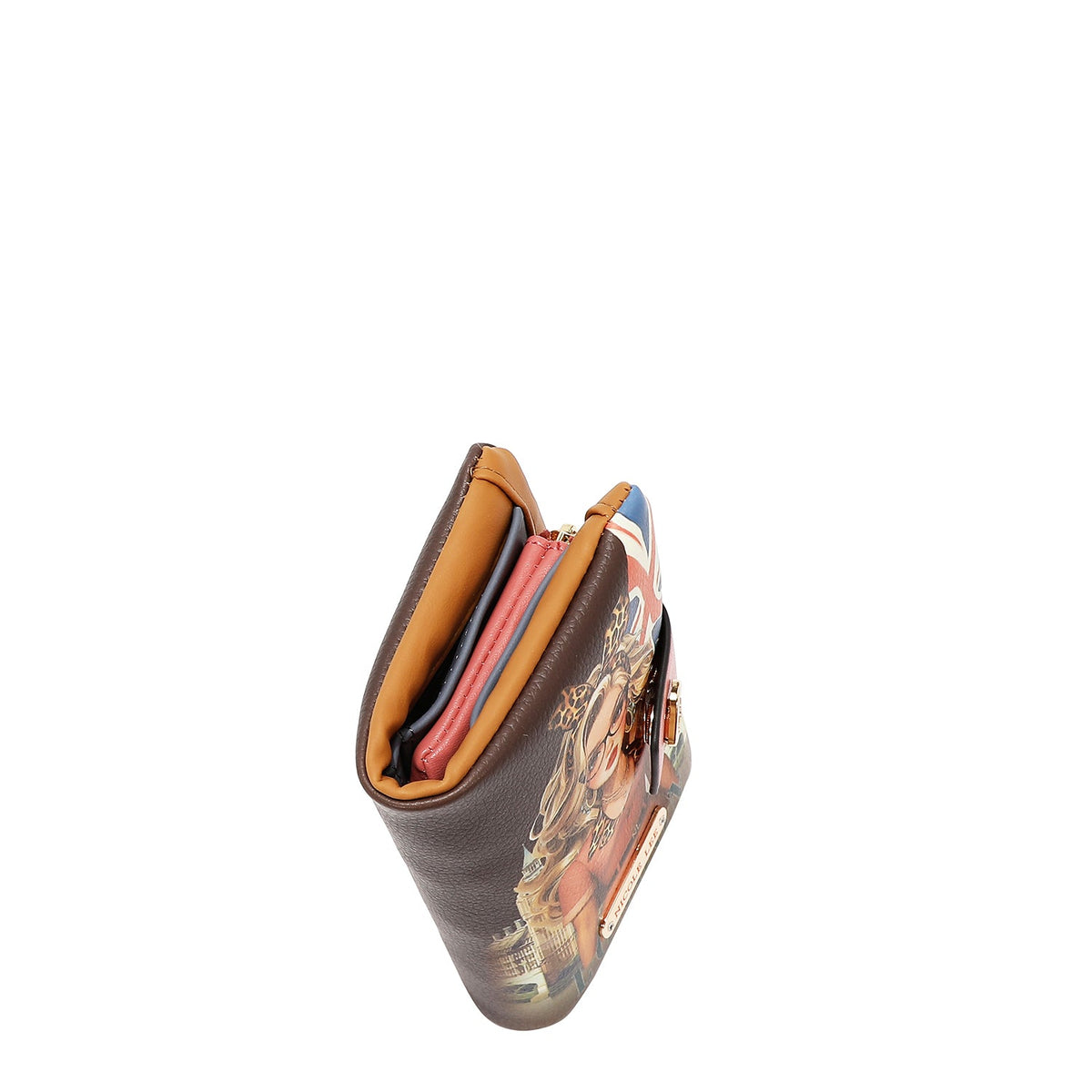 CARTERA CON CIERRE A PRESION (LONDON EYE-MARRON)