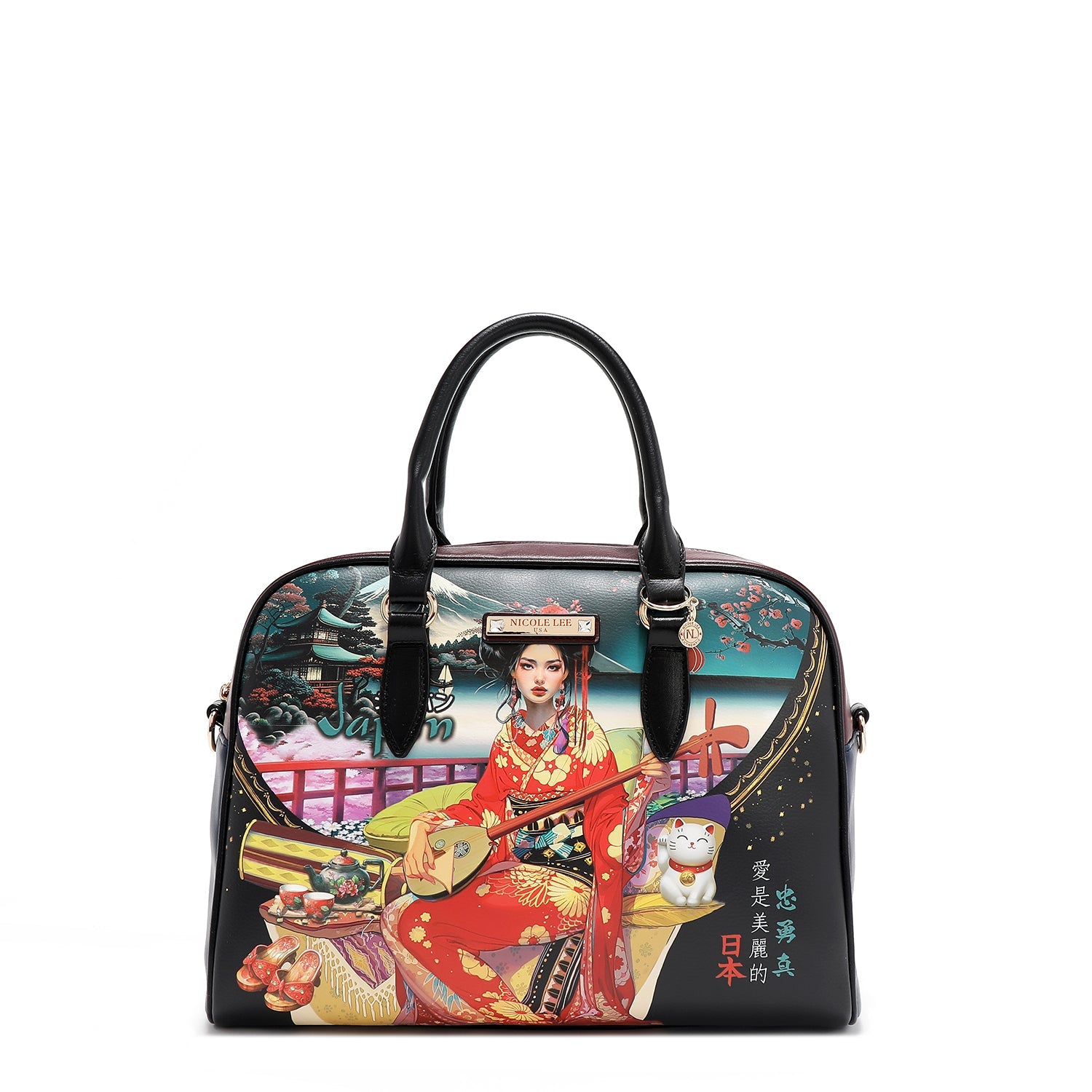 3-TEILIGES SET (HANDTASCHEN, SCHULTERTASCHE, GELDBÖRSE) (<tc>AKIKO LA BELLEZA</tc>)