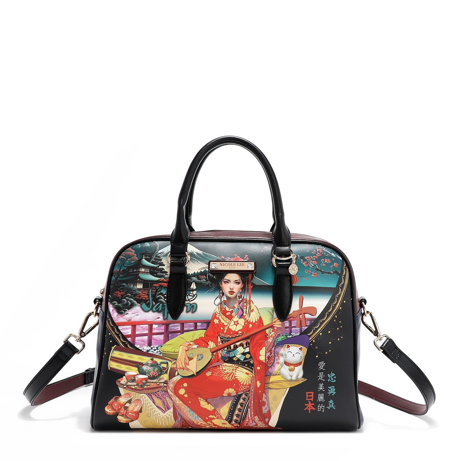3-TEILIGES SET (HANDTASCHEN, SCHULTERTASCHE, GELDBÖRSE) (<tc>AKIKO LA BELLEZA</tc>)