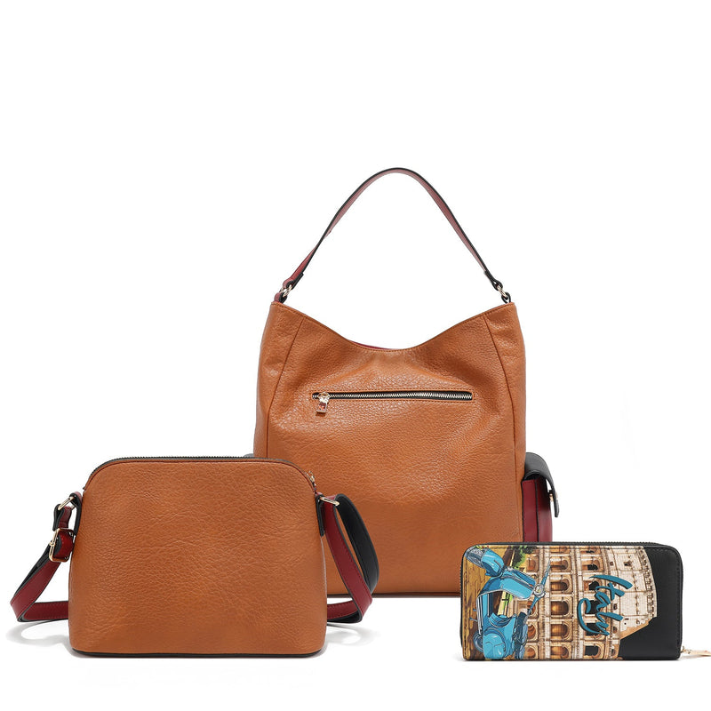3 PIECE SET (BAG, CROSSBODY, WALLET) (<tc>MARTHA TRAVELS ITALY</tc>)