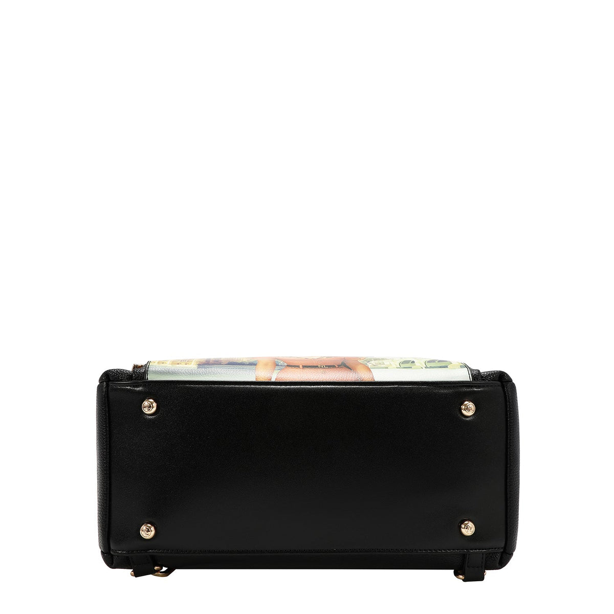 CONJUNTO DE 5 PZ BOLSO CONVERTIBLE A MOCHILA (LONDON EYE-NEGRO)