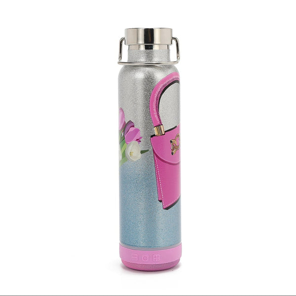 THERMAL CUP WITH BLUETOOTH SPEAKER (<tc>VIOLET BLOSSOM</tc>)