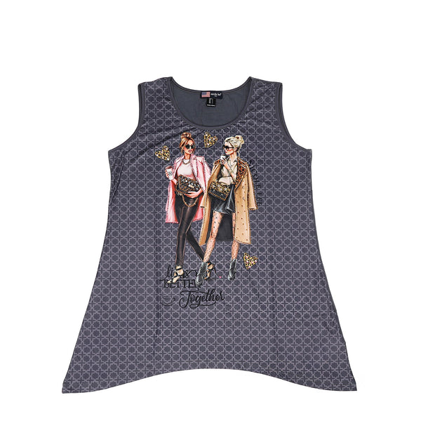 NICOLE LEE TUNIC TOP WITH SPARKLES (<tc>LADIES NIGHT OUT</tc>)