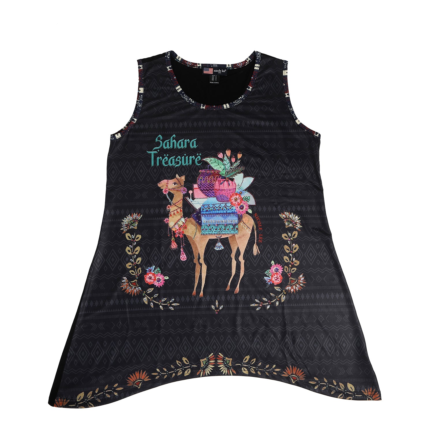 Tunica Tunica Nicole Lee con Black Bright (Sahara Treasure)