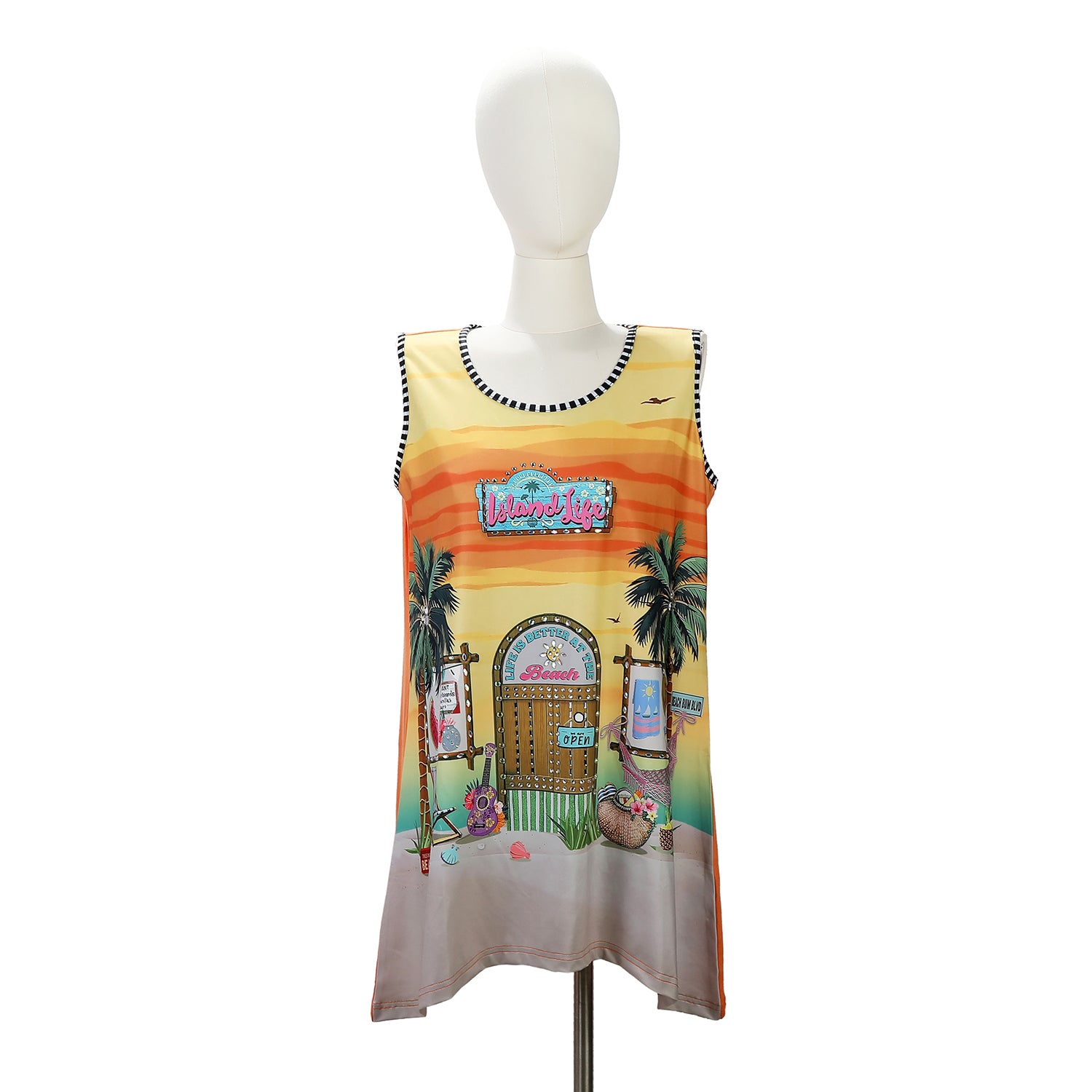 TOP TUNICA NICOLE LEE CON BRILLOS (SUN & SAND)