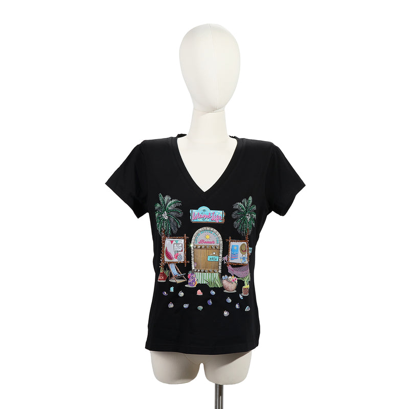 FASHION V-NECK T-SHIRT (<tc>SUN & SAND</tc>)