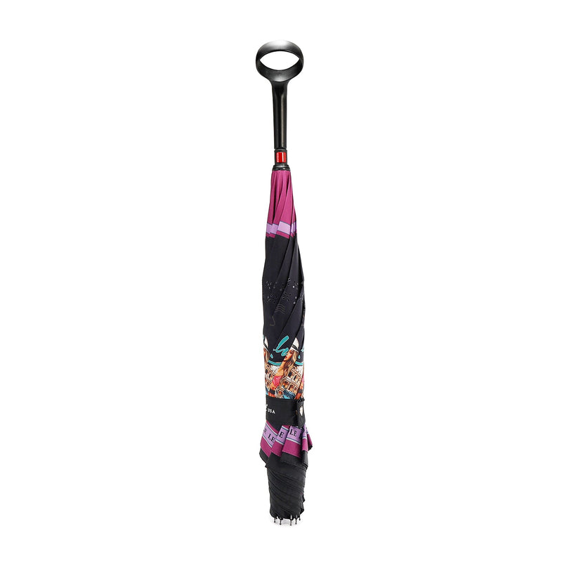 BLAKELY INVERTED CUP HOLDER UMBRELLA (<tc>MARTHA TRAVELS ITALY</tc>)