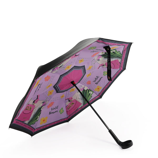 BLAKELY INVERTED CUP HOLDER UMBRELLA (<tc>VIOLET BLOSSOM</tc>)