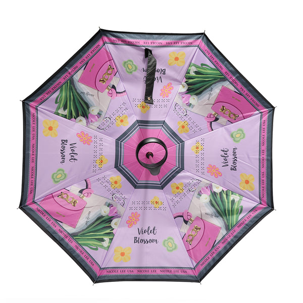BLAKELY INVERTED CUP HOLDER UMBRELLA (<tc>VIOLET BLOSSOM</tc>)