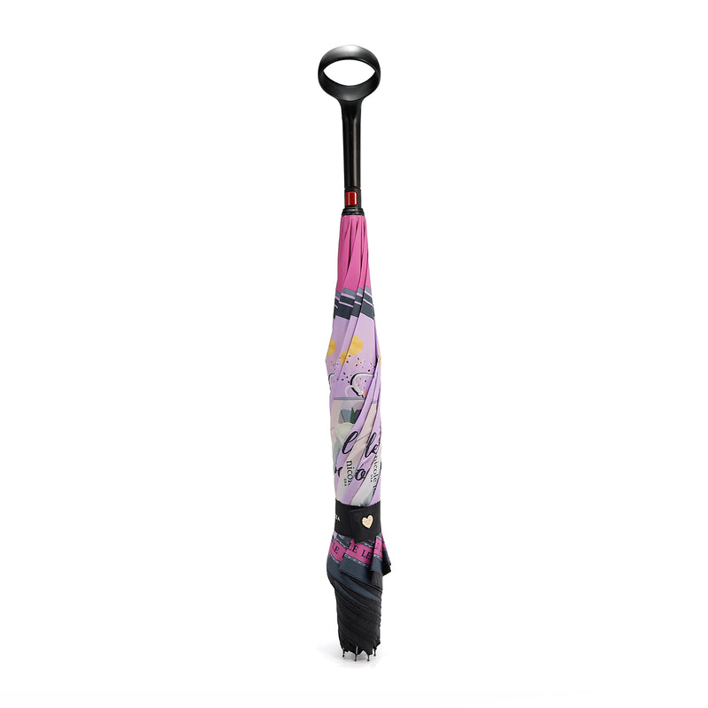 BLAKELY INVERTED CUP HOLDER UMBRELLA (<tc>VIOLET BLOSSOM</tc>)