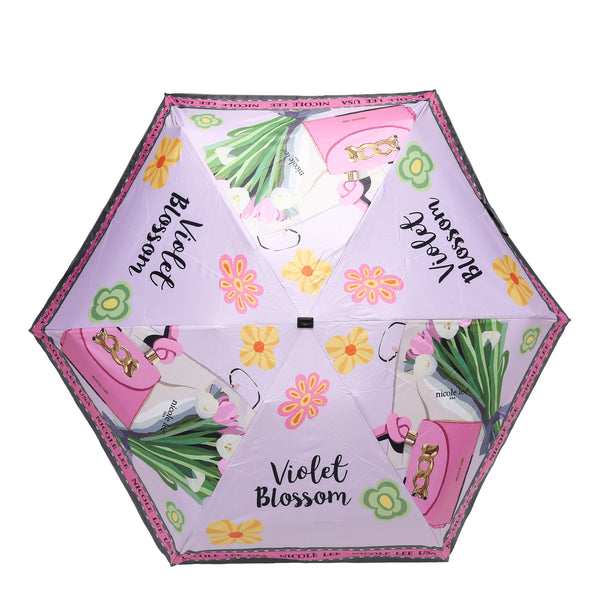 COMPACT UMBRELLA (<tc>VIOLET BLOSSOM</tc>)