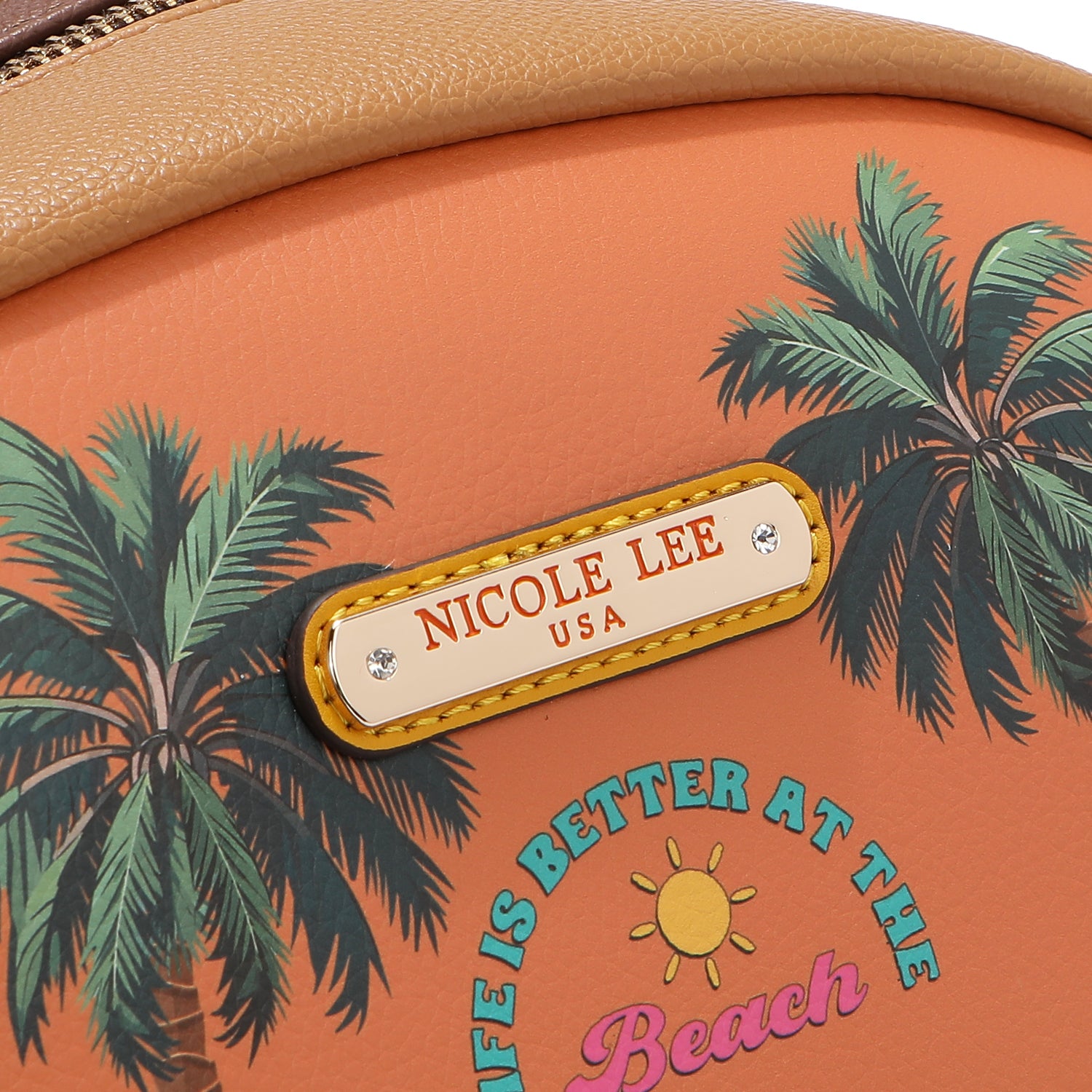 MOCHILA GRANDE DE MODA CON PUERTO DE CARGA USB Y BOLSA (SUN & SAND)