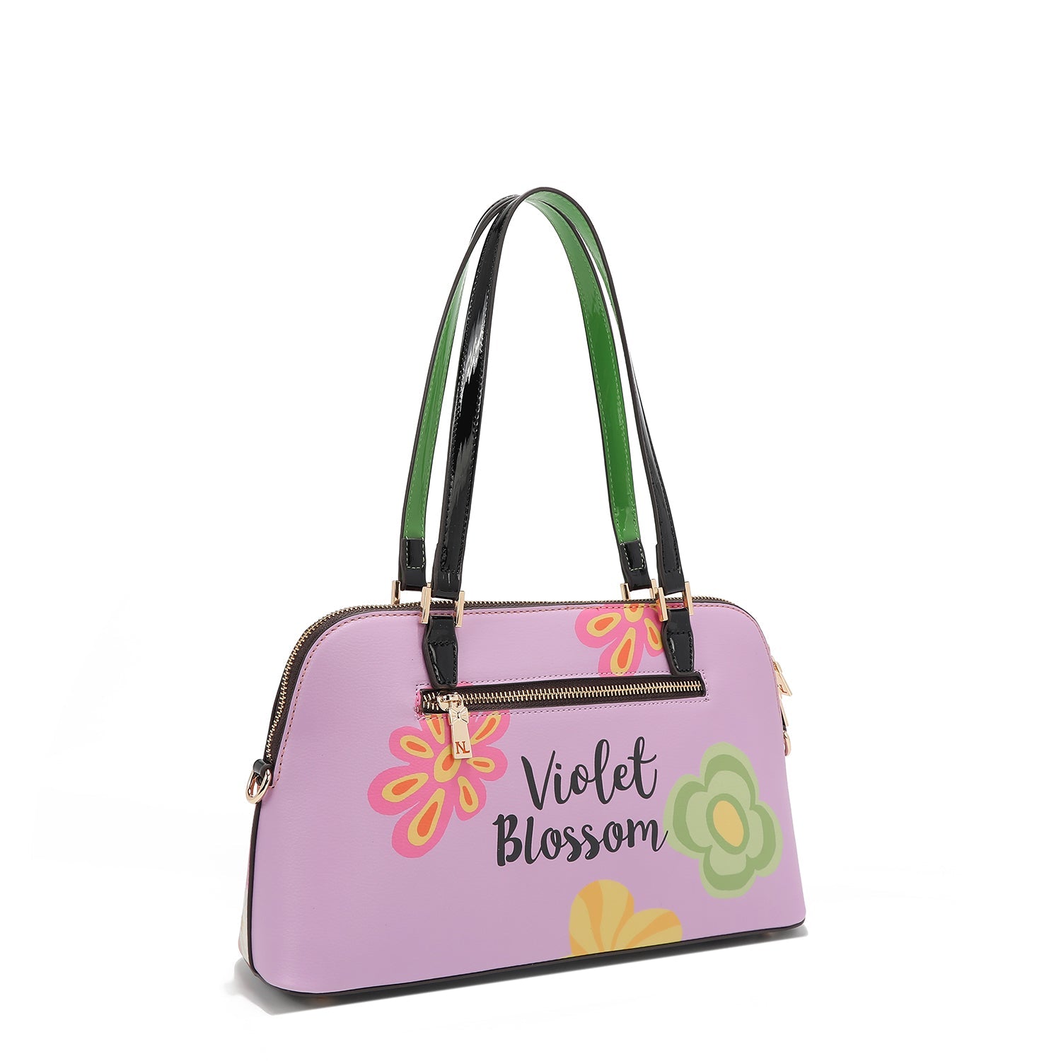 BOLSO DE HOMBRO DOME (VIOLET BLOSSOM)