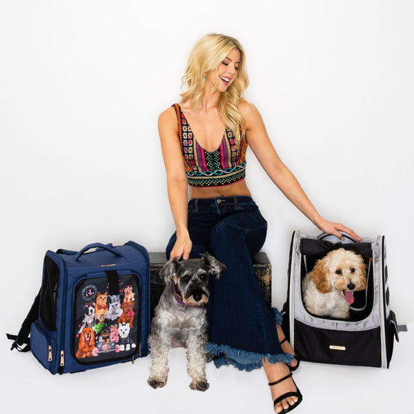 GRAY PET CARRIER BACKPACK