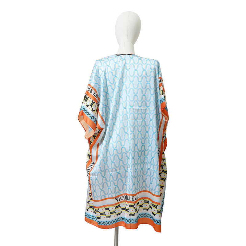 Printed kimono