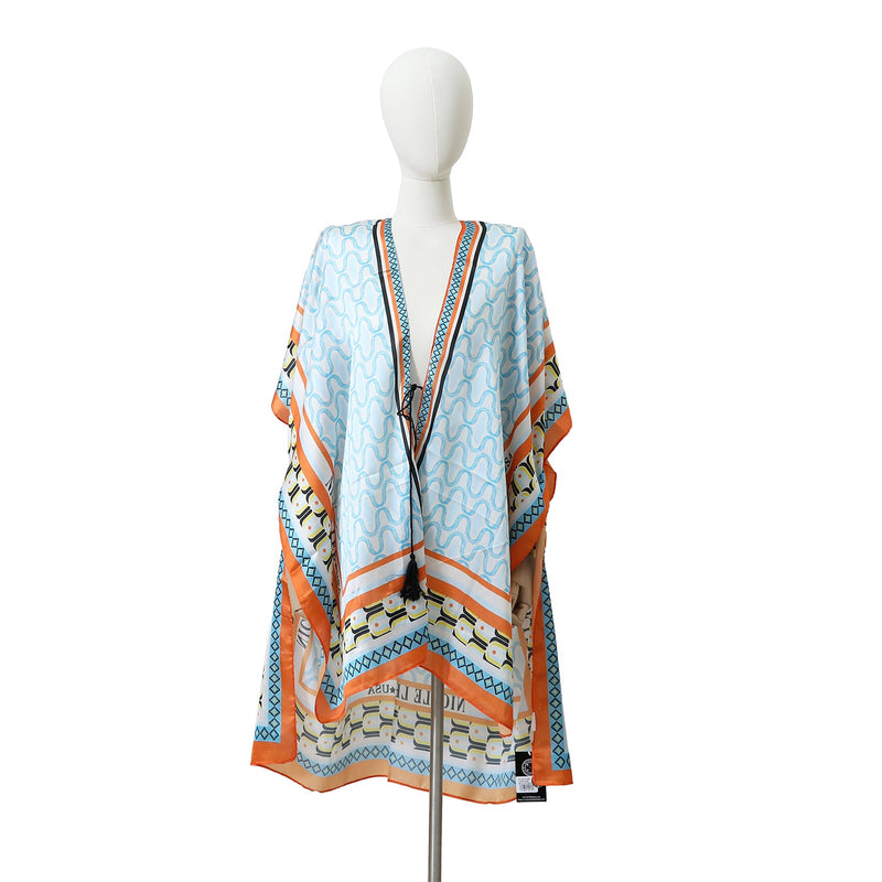 Printed kimono