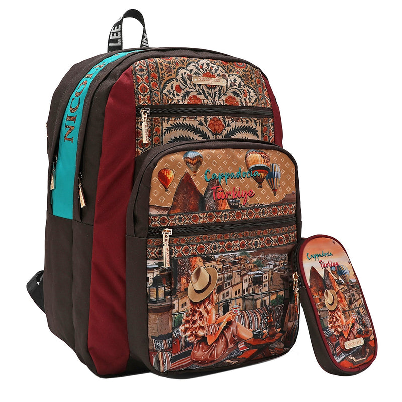 NYLON BACKPACK + CASE <tc><tc>Heaven on earth</tc></tc>